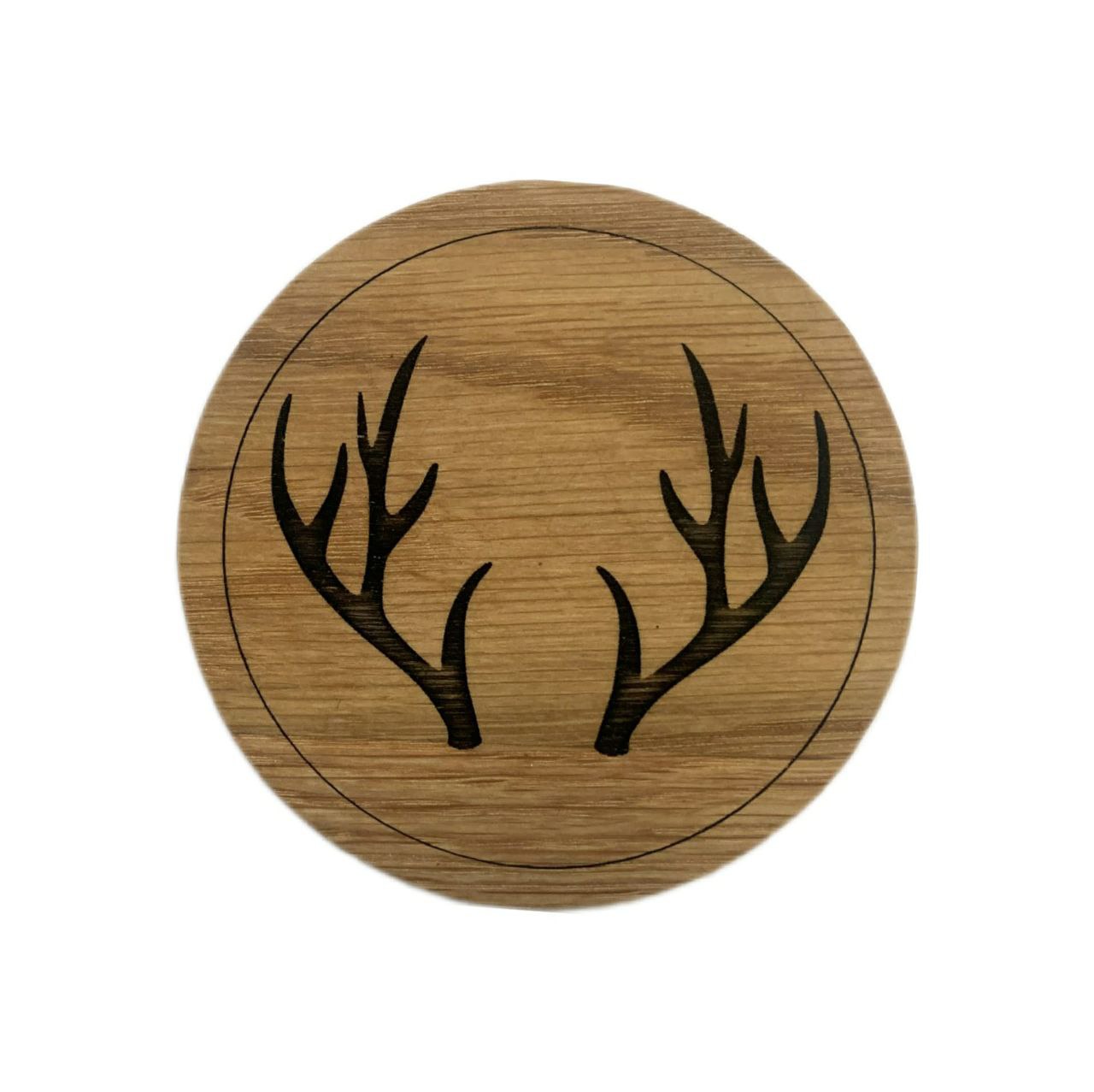 Deer Antler Coaster (Pack of 4) - Cutting Board, Deer Antler Coaster, personalized cutting board, No Trespassing Sign funny, Personalized 2-Piece Cutting Board Set, personalized bread board, monogrammed coaster set, Office Desk Organizer Rust N' Dust CNC