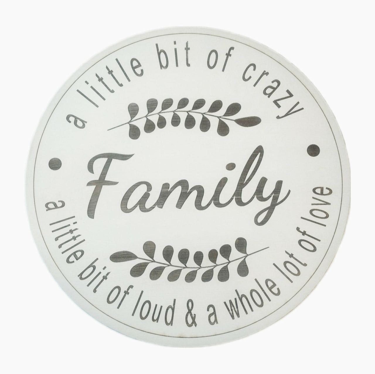 Round Wooden Family Sign For Home Decor - Cutting Board, Deer Antler Coaster, personalized cutting board, No Trespassing Sign funny, Personalized 2-Piece Cutting Board Set, personalized bread board, monogrammed coaster set, Office Desk Organizer Rust N' Dust CNC