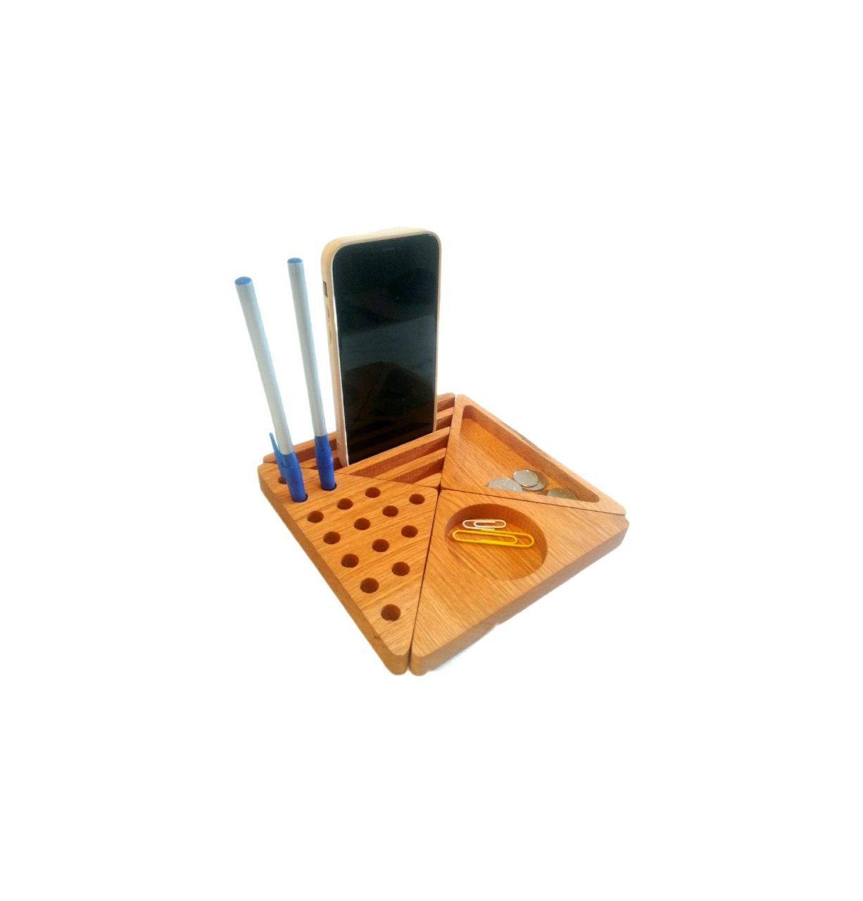 Re-arrangeable Office Desk Organizer with Phone Holder - Cutting Board, Deer Antler Coaster, personalized cutting board, No Trespassing Sign funny, Personalized 2-Piece Cutting Board Set, personalized bread board, monogrammed coaster set, Office Desk Organizer Rust N' Dust CNC