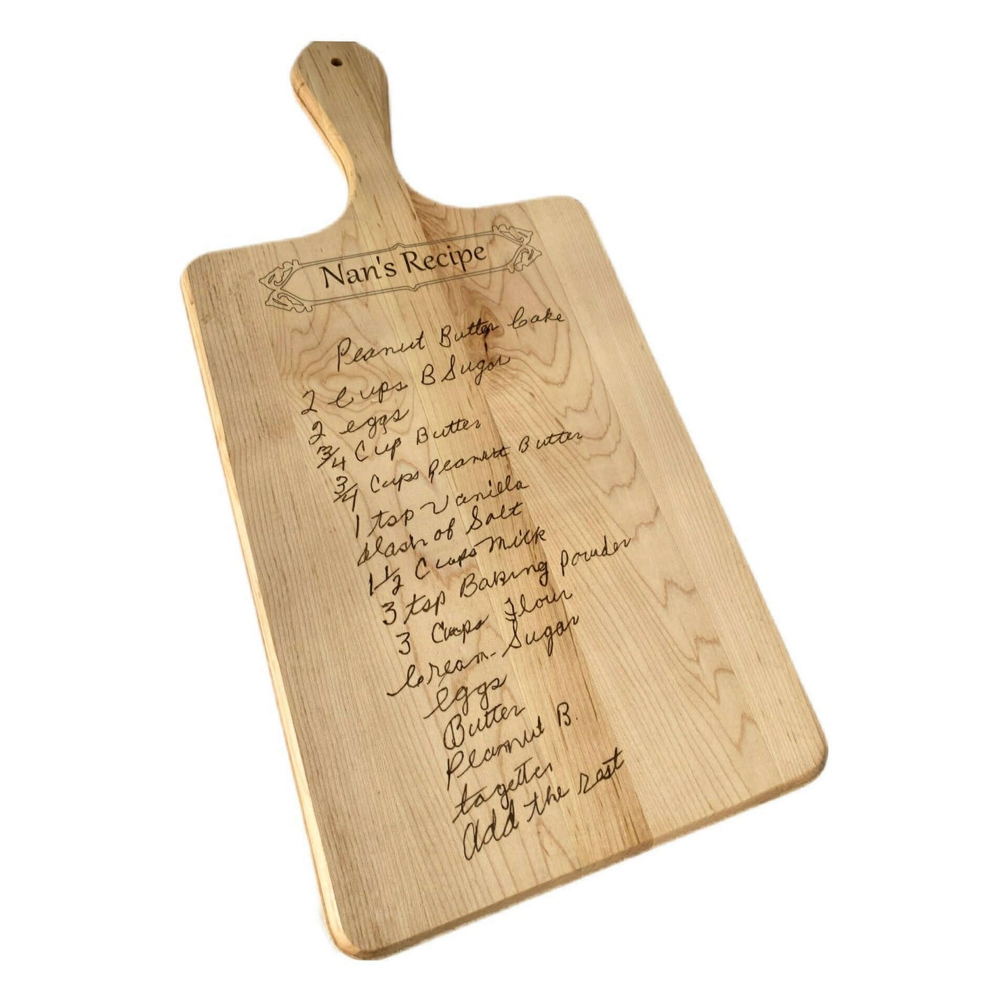 Cutting Board With Personalized Recipe - Cutting Board, Deer Antler Coaster, personalized cutting board, No Trespassing Sign funny, Personalized 2-Piece Cutting Board Set, personalized bread board, monogrammed coaster set, Office Desk Organizer Rust N' Dust CNC