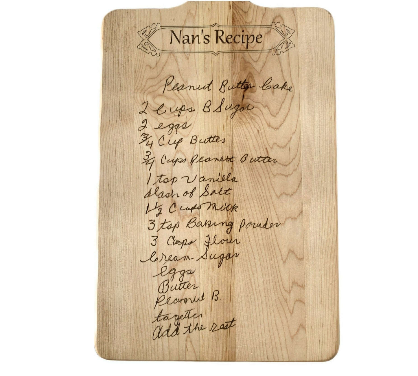 Cutting Board With Personalized Recipe - Cutting Board, Deer Antler Coaster, personalized cutting board, No Trespassing Sign funny, Personalized 2-Piece Cutting Board Set, personalized bread board, monogrammed coaster set, Office Desk Organizer Rust N' Dust CNC