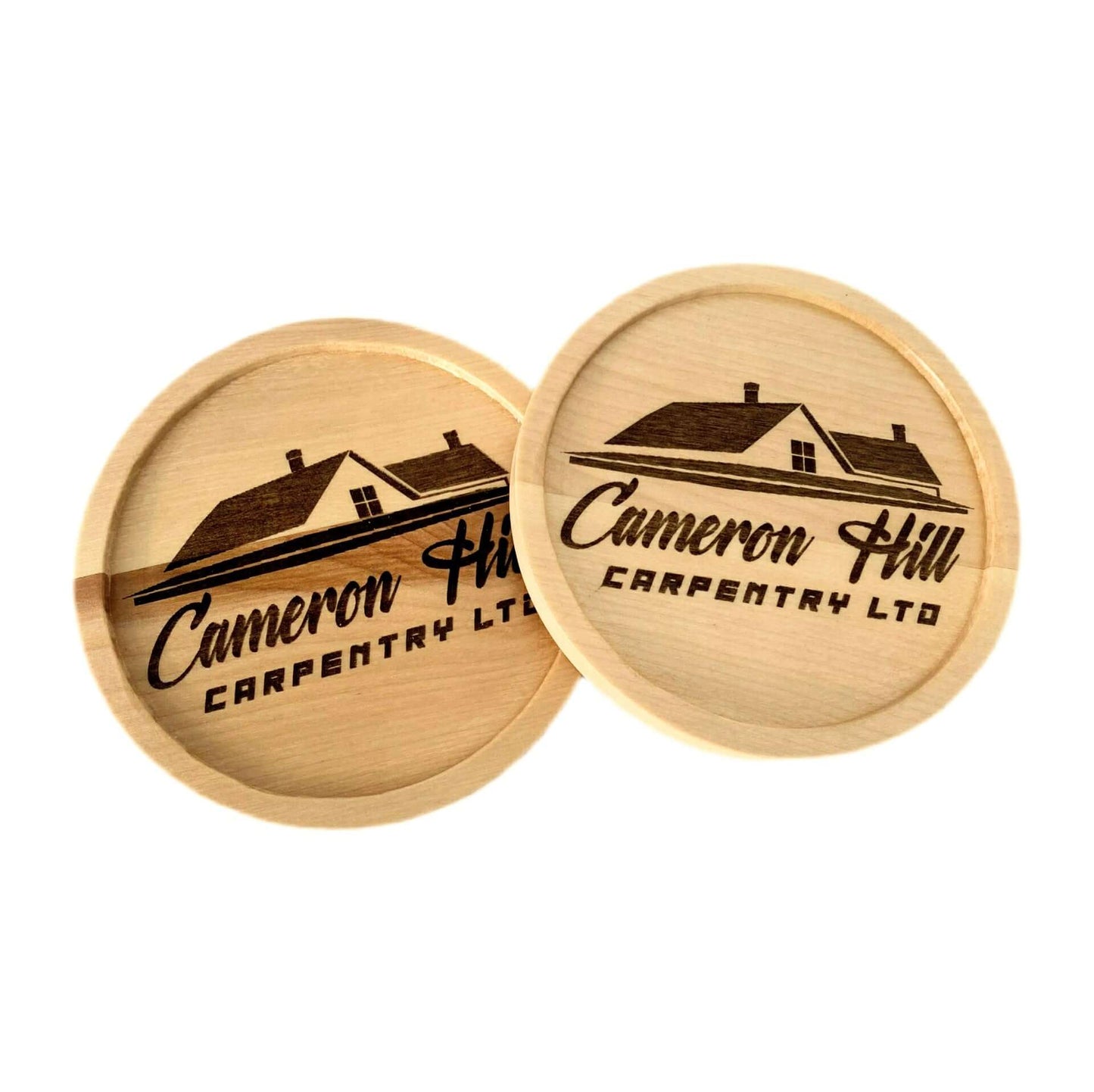 Personalized Coasters With your Business Logo - Cutting Board, Deer Antler Coaster, personalized cutting board, No Trespassing Sign funny, Personalized 2-Piece Cutting Board Set, personalized bread board, monogrammed coaster set, Office Desk Organizer Rust N' Dust CNC