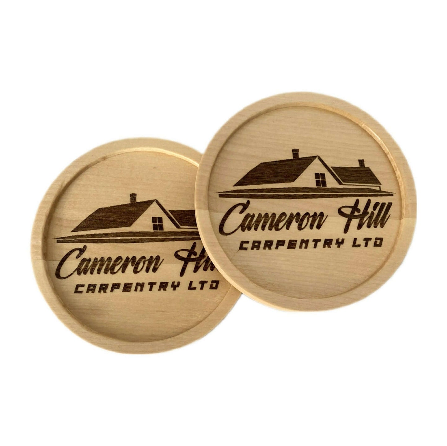 Personalized Coasters With your Business Logo - Cutting Board, Deer Antler Coaster, personalized cutting board, No Trespassing Sign funny, Personalized 2-Piece Cutting Board Set, personalized bread board, monogrammed coaster set, Office Desk Organizer Rust N' Dust CNC
