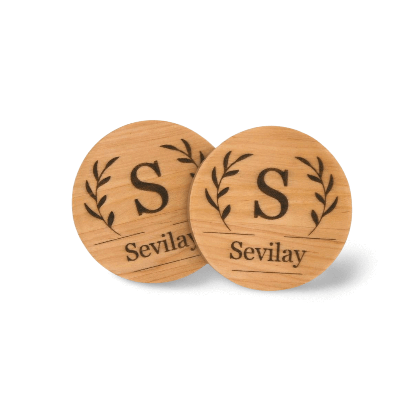 Personalized Family Monogram Coaster - Set of 4 - Cutting Board, Deer Antler Coaster, personalized cutting board, No Trespassing Sign funny, Personalized 2-Piece Cutting Board Set, personalized bread board, monogrammed coaster set, Office Desk Organizer Rust N' Dust CNC