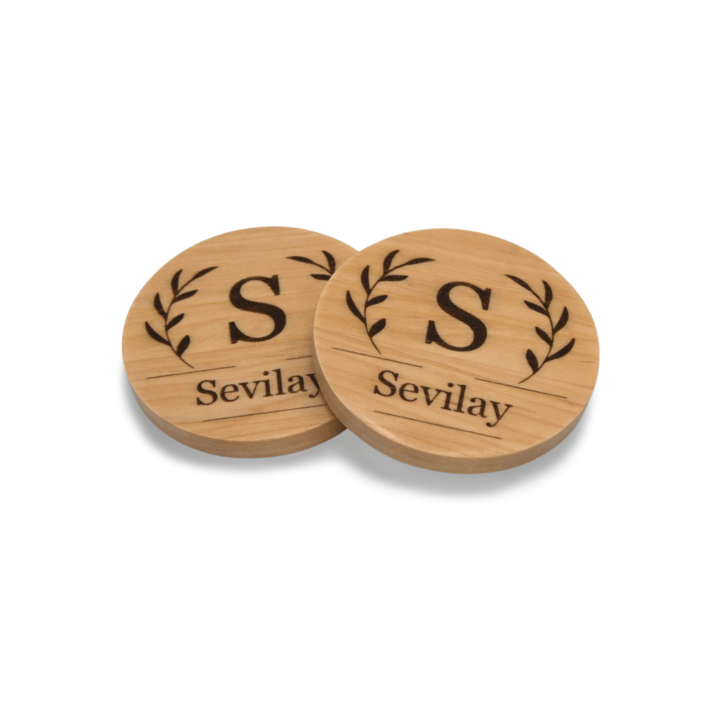Personalized Family Monogram Coaster - Set of 4 - Cutting Board, Deer Antler Coaster, personalized cutting board, No Trespassing Sign funny, Personalized 2-Piece Cutting Board Set, personalized bread board, monogrammed coaster set, Office Desk Organizer Rust N' Dust CNC