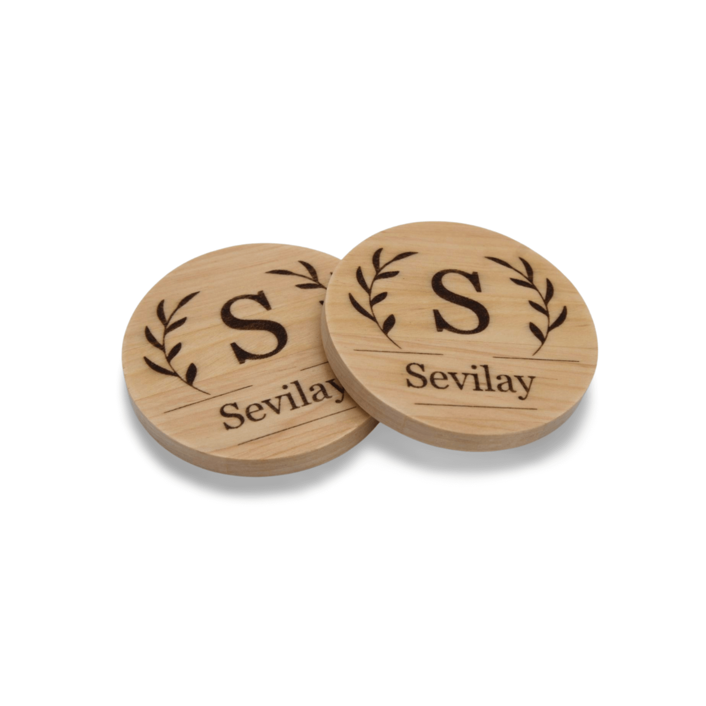 Personalized Family Monogram Coaster - Set of 4 - Cutting Board, Deer Antler Coaster, personalized cutting board, No Trespassing Sign funny, Personalized 2-Piece Cutting Board Set, personalized bread board, monogrammed coaster set, Office Desk Organizer Rust N' Dust CNC