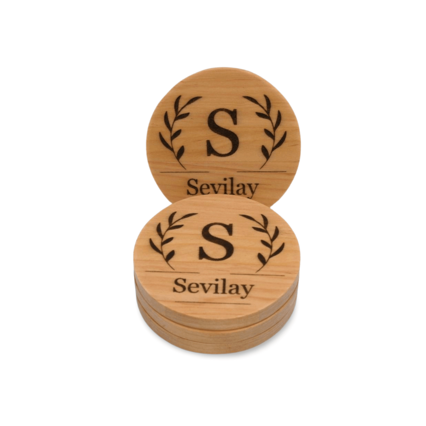 Personalized Family Monogram Coaster - Set of 4 - Cutting Board, Deer Antler Coaster, personalized cutting board, No Trespassing Sign funny, Personalized 2-Piece Cutting Board Set, personalized bread board, monogrammed coaster set, Office Desk Organizer Rust N' Dust CNC