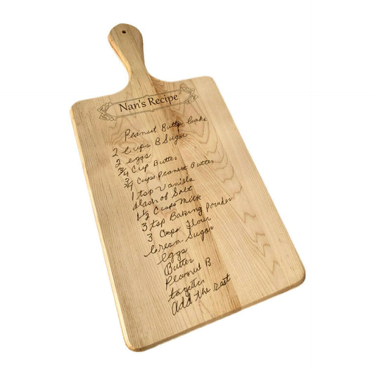 Cutting Board With Personalized Recipe - Cutting Board, Deer Antler Coaster, personalized cutting board, No Trespassing Sign funny, Personalized 2-Piece Cutting Board Set, personalized bread board, monogrammed coaster set, Office Desk Organizer  Rust N' Dust CNC
