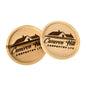 Personalized Coasters With your Business Logo - Cutting Board, Deer Antler Coaster, personalized cutting board, No Trespassing Sign funny, Personalized 2-Piece Cutting Board Set, personalized bread board, monogrammed coaster set, Office Desk Organizer  Rust N' Dust CNC