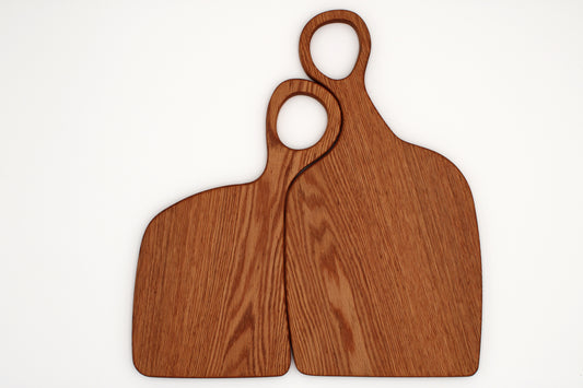 Personalized 2 Pcs Cutting Board Nestled together - Cutting Board, Deer Antler Coaster, personalized cutting board, No Trespassing Sign funny, Personalized 2-Piece Cutting Board Set, personalized bread board, monogrammed coaster set, Office Desk Organizer  Rust N' Dust CNC