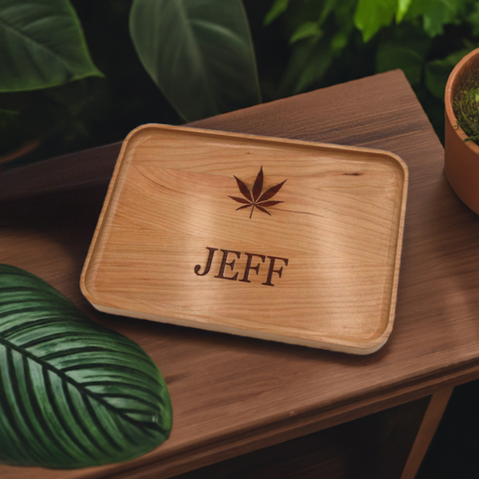 Custom Wooden Rolling Tray - Cutting Board, Deer Antler Coaster, personalized cutting board, No Trespassing Sign funny, Personalized 2-Piece Cutting Board Set, personalized bread board, monogrammed coaster set, Office Desk Organizer  Rust N' Dust CNC